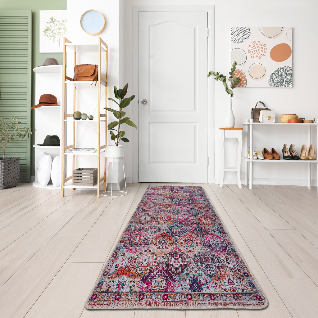 Miqna Moderner Küchenteppich Gel Läufer Rutschfest Rechteckig 60x150cm