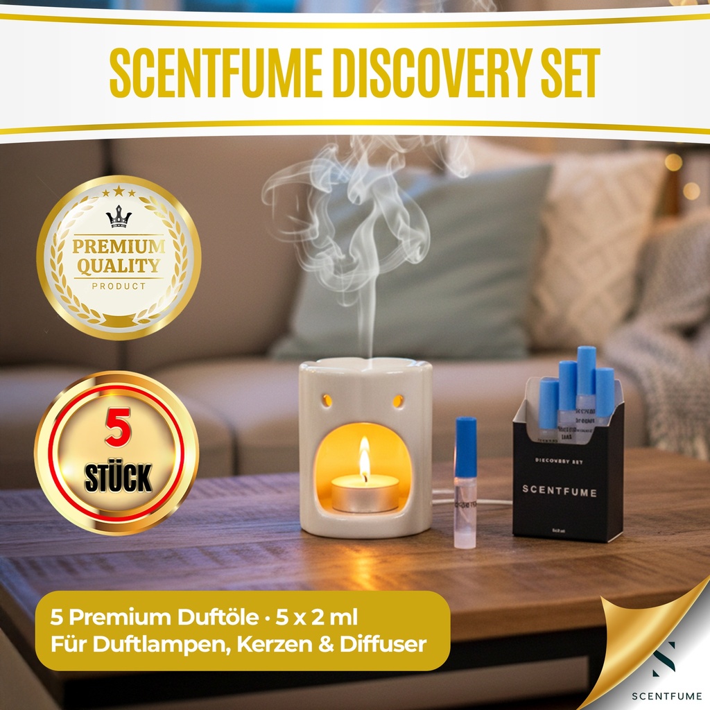 Scentfume Fragrance Oil Discovery Set -2Ml -5 pieces-Total 10 ml
