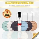 Scentfume Reed Diffuser Set 5x2ml Mystery, Bali, Amber Romance, Black, Biomist