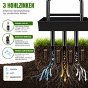 Kedoxi Manuell Rasenlüfter 3 Zinken, 38In Aerifizierer für Garten&Hof