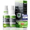 2 Stück No Sweat Antitranspirant Spray 50ml - Extra Stark, 7 Tage Schutz gegen Schwitzen x2