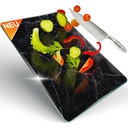 Decovetro Schneidebrett Glas |40x30cm | Glass Cutting Board | Leicht zu reinigen