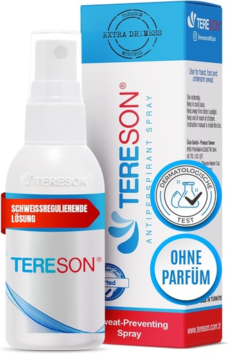 [G-683198] Tereson® Anti Schweiß Spray 50ml – Starkes Antitranspirant für Hände & Füße