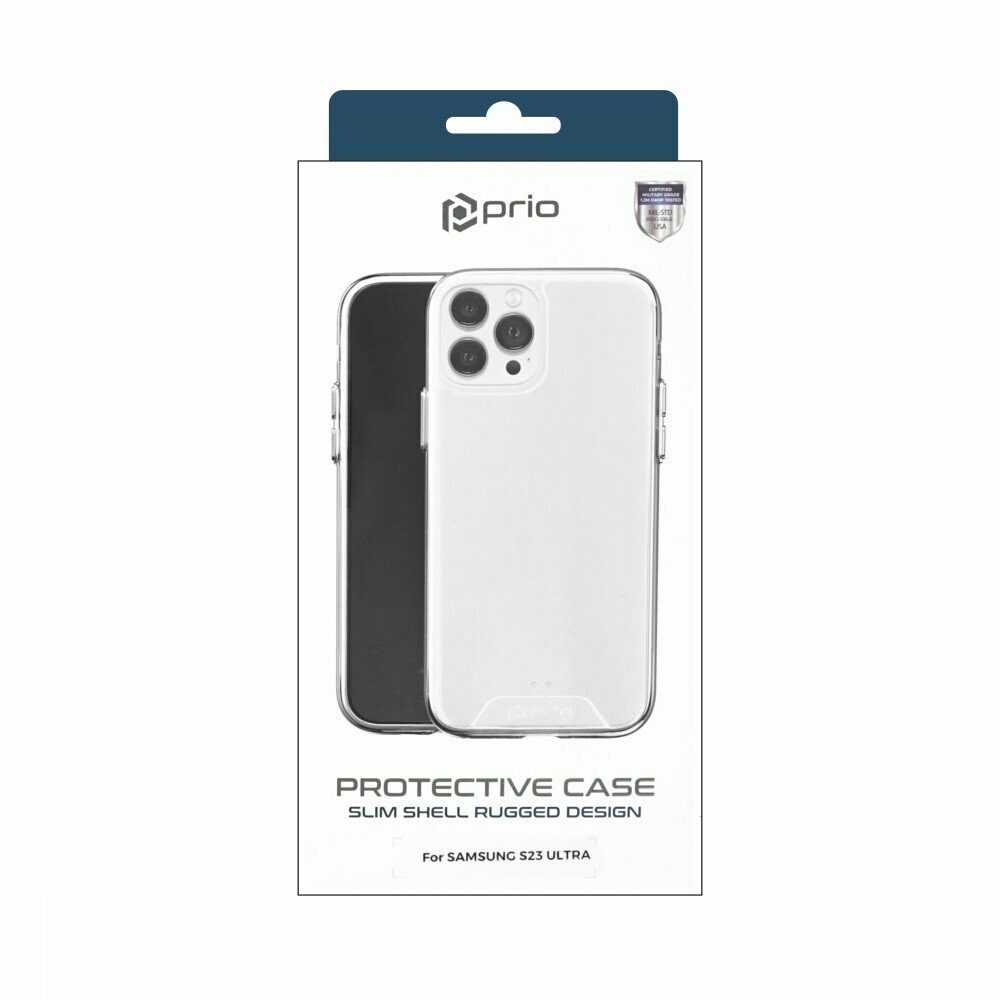 prio Protective Case for Samsung S23 Ultra clear