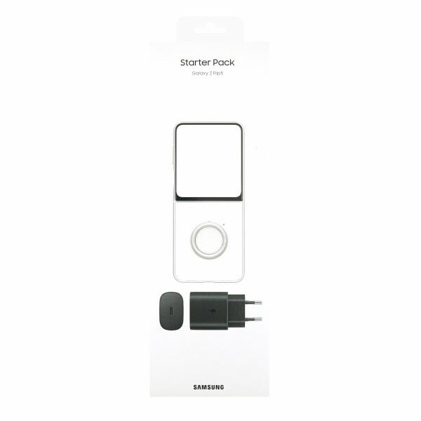 Samsung Starter Pack Galaxy Z Flip5 (Clear Gadget Case clear + TA800 25W) EF-XF73KKTE