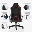 xDrive Gaming Stuhl für Profis, Ergonomischer Bürostuhl, 150 KG Tragfähigkeit