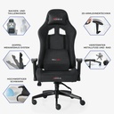 xDrive Gaming Stuhl für Profis, Ergonomischer Bürostuhl, 150 KG Tragfähigkeit