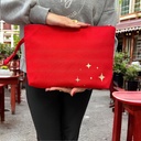Kulturtasche Damen, Kosmetiktasche Rot, 32x24 cm 