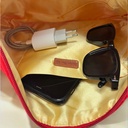 Kulturtasche Damen, Kosmetiktasche Rot, 32x24 cm 