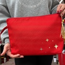 Kulturtasche Damen, Kosmetiktasche Rot, 32x24 cm 