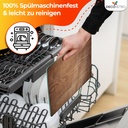 Decovetro Schneidebrett Glas |40x30cm | Glass Cutting Board | Leicht zu reinigen