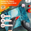 Decovetro Schneidebrett Glas |40x30cm | Glass Cutting Board | Leicht zu reinigen