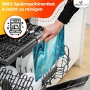 Decovetro Schneidebrett Glas |40x30cm | Glass Cutting Board | Leicht zu reinigen