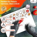 Decovetro Schneidebrett Glas |40x30cm | Glass Cutting Board | Leicht zu reinigen