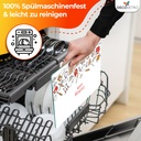 Decovetro Schneidebrett Glas |40x30cm | Glass Cutting Board | Leicht zu reinigen