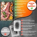 Decovetro Schneidebrett Glas |40x30cm | Glass Cutting Board | Leicht zu reinigen