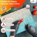 Decovetro Schneidebrett Glas |40x30cm | Glass Cutting Board | Leicht zu reinigen