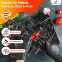 Decovetro Schneidebrett Glas |40x30cm | Glass Cutting Board | Leicht zu reinigen
