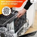 Decovetro Schneidebrett Glas |40x30cm | Glass Cutting Board | Leicht zu reinigen