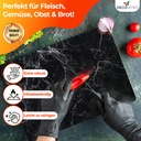 Decovetro Schneidebrett Glas |40x30cm | Glass Cutting Board | Leicht zu reinigen