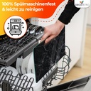 Decovetro Schneidebrett Glas |40x30cm | Glass Cutting Board | Leicht zu reinigen