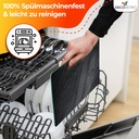 Decovetro Schneidebrett Glas |40x30cm | Glass Cutting Board | Leicht zu reinigen