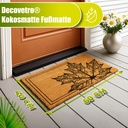Decovetro Paspas Yaprak Desenli Kapı Önü Paspası 40 x 60 Cm