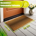  Decovetro Paspas Çizgi Desenli Kapı Önü Paspası 40 x 60 Cm