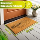 Decovetro Paspas Hoşgeldiniz Desenli Kapı Önü Paspası 40 x 60 Cm