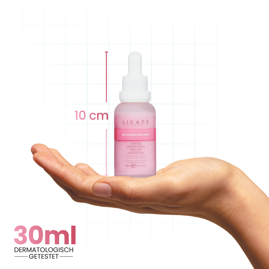 B12 Serum 30 ml - Pink Serum für Feuchtigkeit, Barriere & Elastizität