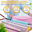 Devecioğlu Wäscheständer 20m Kapazität, Ausziehbar, Platzsparend, Schwarz