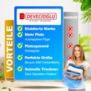 Devecioğlu Wäscheständer 20m Kapazität, Ausziehbar, Platzsparend, Schwarz