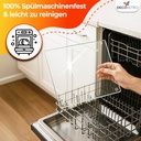 Decovetro Schneidebrett Glas |40x30cm | Glass Cutting Board | Leicht zu reinigen