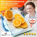 Decovetro Schneidebrett Glas |40x30cm | Glass Cutting Board | Leicht zu reinigen