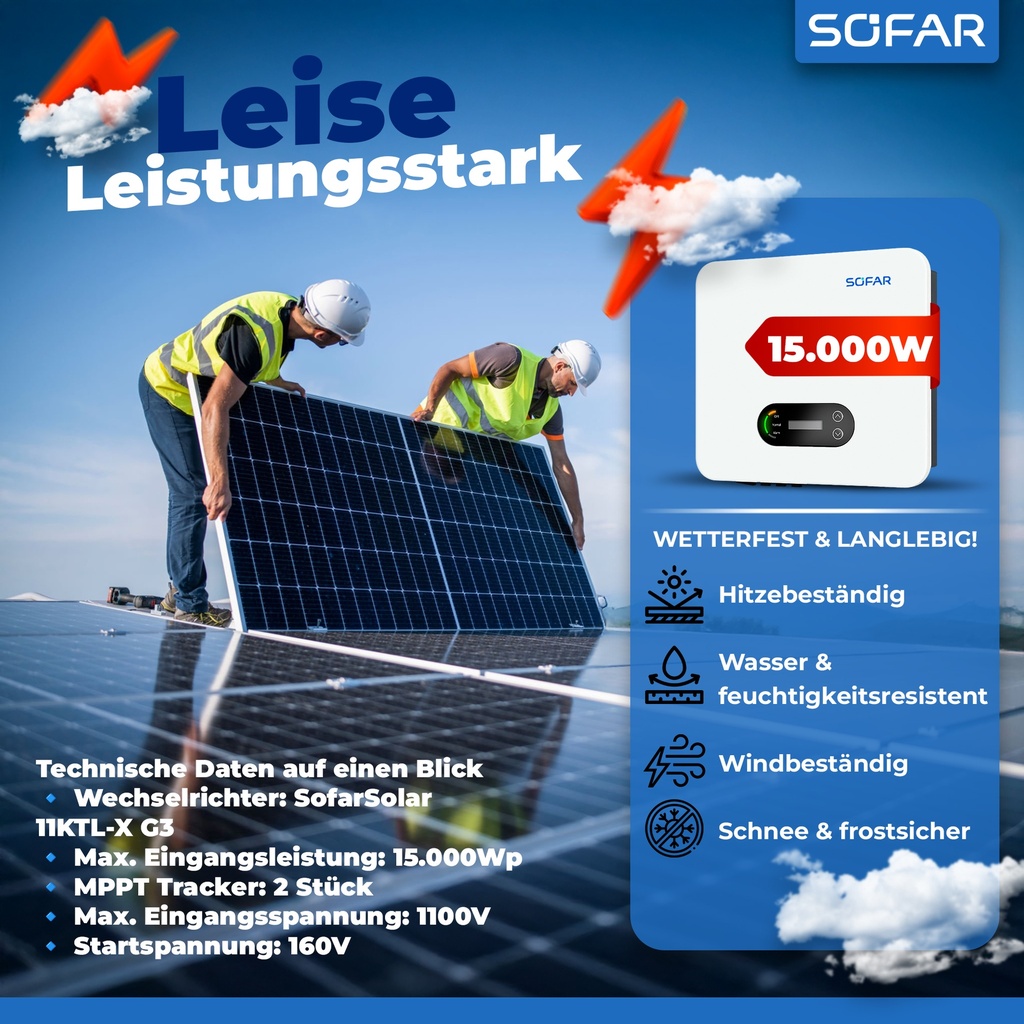 Balkonkraftwerk 800W kaufen | Plug & Play Solaranlage Balkon mit Speicher
