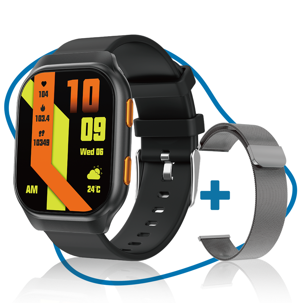 UFUZON Smartwatch Men/Women- Black 