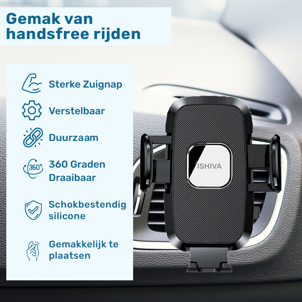 UFUZON 3in1 Phone Holder for car -