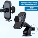 UFUZON 3in1 Phone Holder for car -