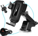 UFUZON 3in1 Wireless Phone Holder with car charger