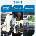 UFUZON 3in1 Wireless Phone Holder with car charger