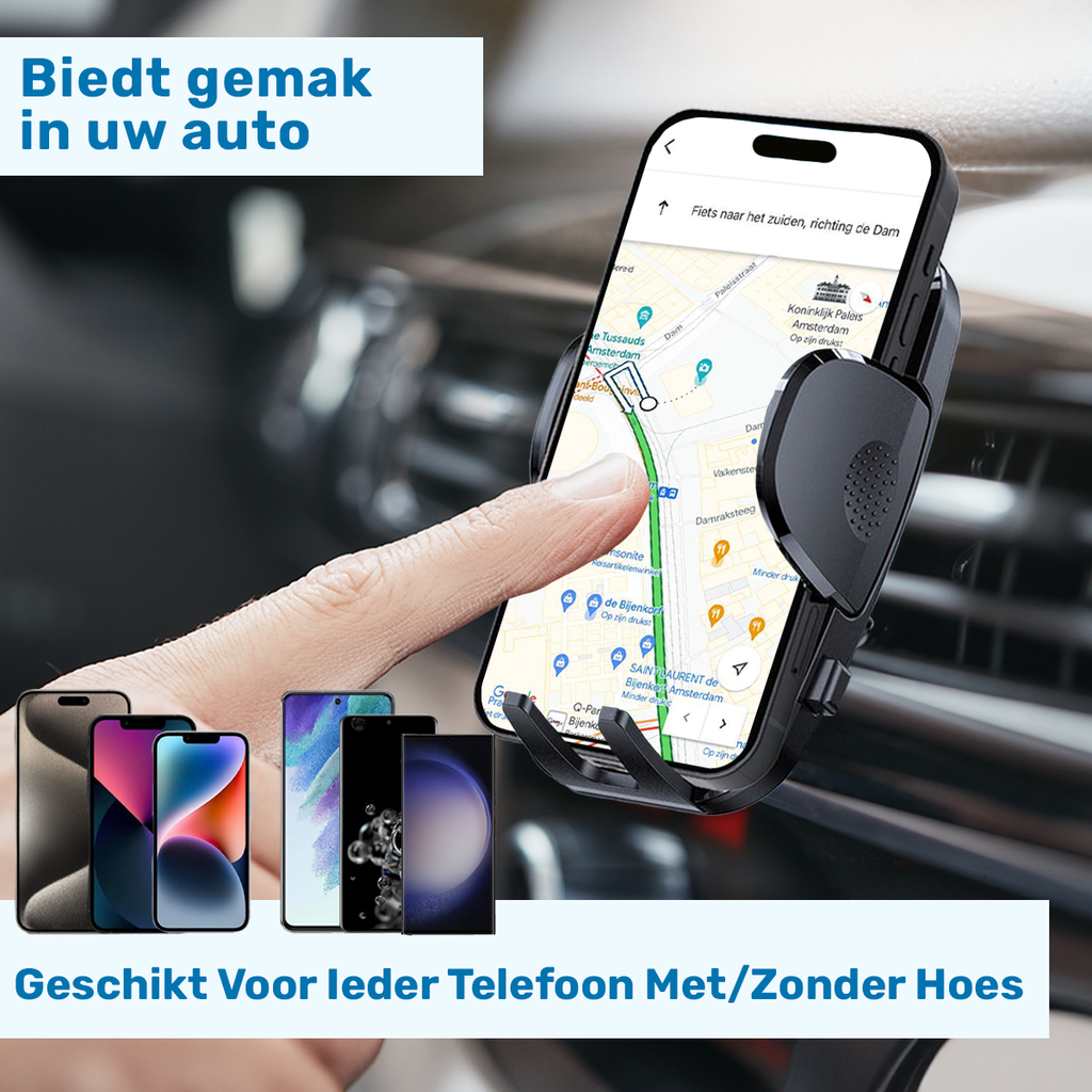 UFUZON 3in1 Wireless Phone Holder with car charger