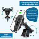 UFUZON 3in1 Wireless Phone Holder with car charger