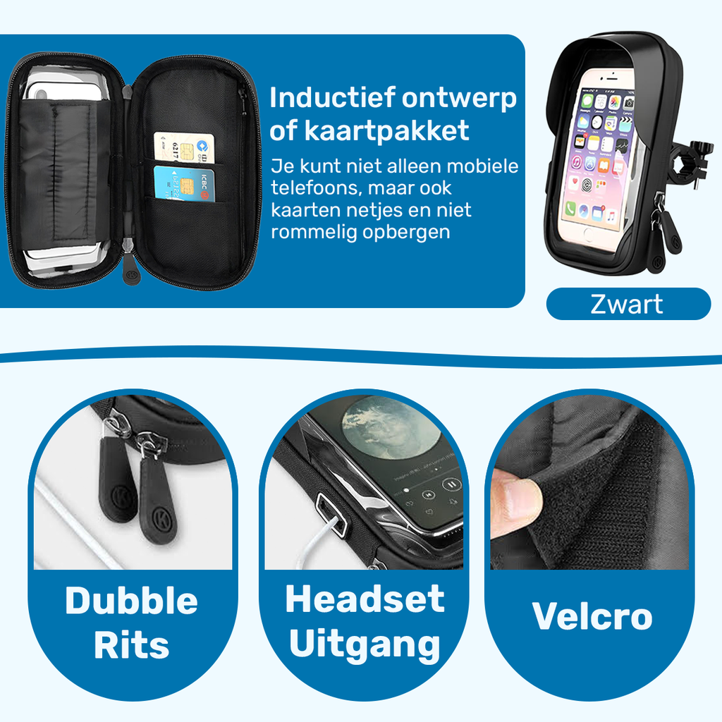 UFUZON Bike Phone holder Waterproof 