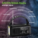 UFUZON Ishiva 10000mAh Notfall Solarradio, Handkurbel und Batteriebetrieb
