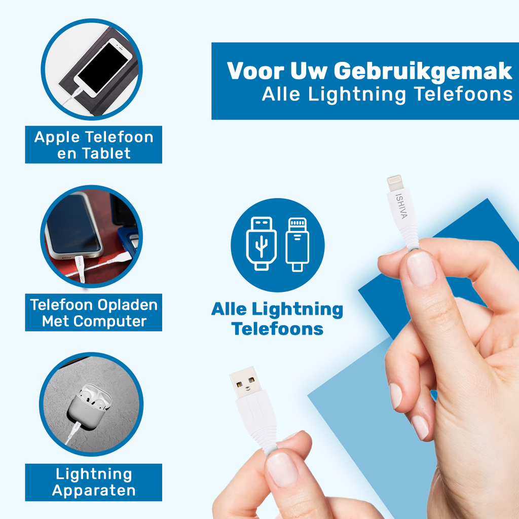 UFUZON Cable- usb a to lightning