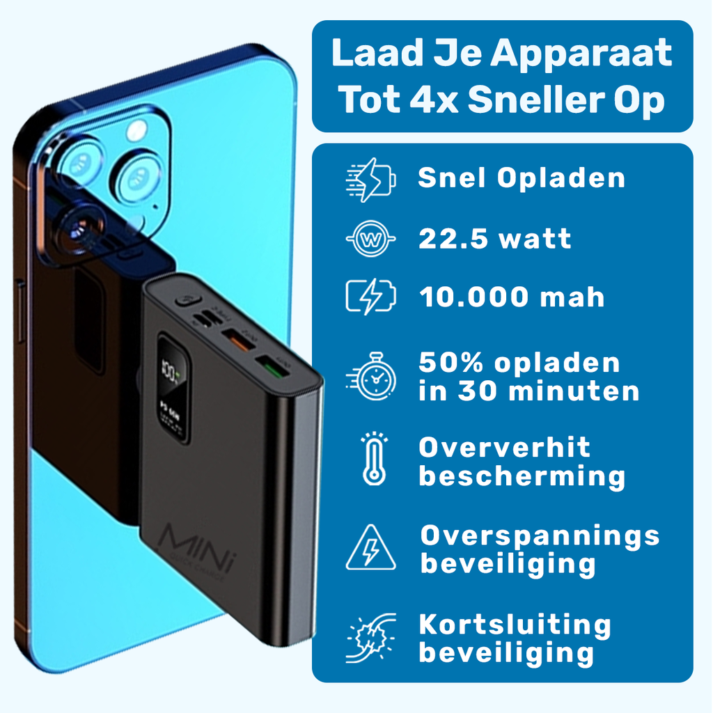 UFUZON Mini Powerbank 10k mah