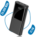 Ufuzon Power Bank 20000 mAh, PD 22,5W Schnellladen QC 3.0 USB C