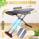 Bügelbrett 46x127 cm, höhenverstellbar, rutschfest, für Dampfbügelstation, Ironing Board