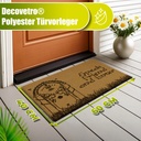 Decovetro® Kokosmatte Fußmatte | 40x60 cm | 100% natürliche Kokosfasern