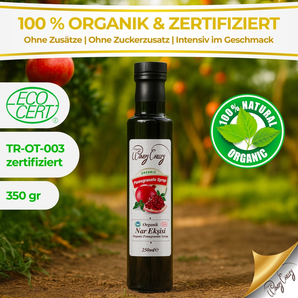 Granatapfelsirup 350gr | Nar Eksisi | 100 % Granatapfel Konzentrat